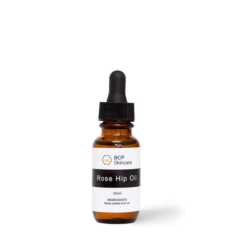 Rose Hip Oil improves skin tone and texture. Assists in reducing wrinkles and scars